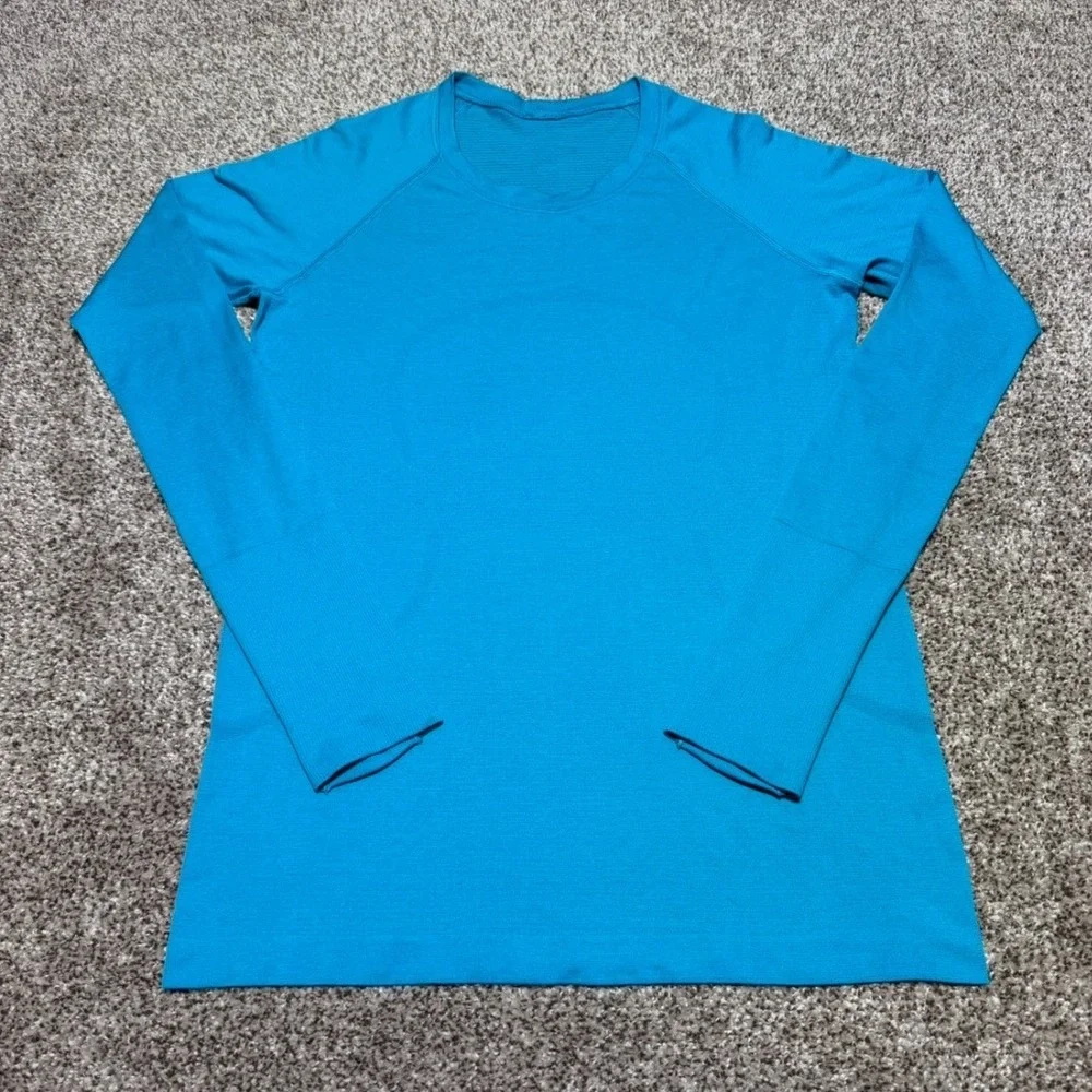 Lululemon Swiftly Tech 2.0 Long Sleeve Shirt Turquoise Tide W3DFKS Women 10 Teal